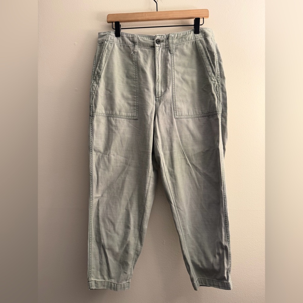 Madewell Griff Tapered Fatigue Cargo Pants Green Women's 28